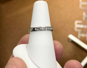 Channel Set Diamond Wedding Ring 0.25 Carats