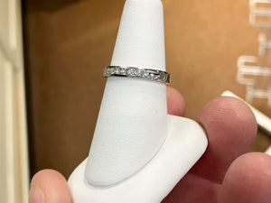 Channel Set Diamond Wedding Ring 0.25 Carats