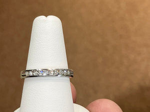 Channel Set Diamond Wedding Ring 0.25 Carats