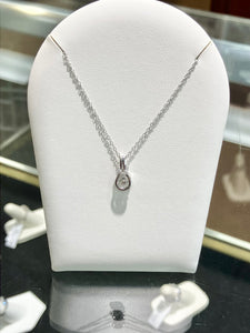 Silver Shimmer Diamond Pendant