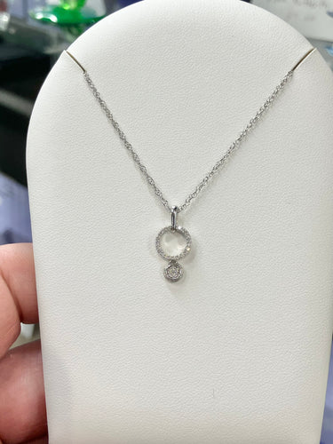 Silver Diamond Pendant