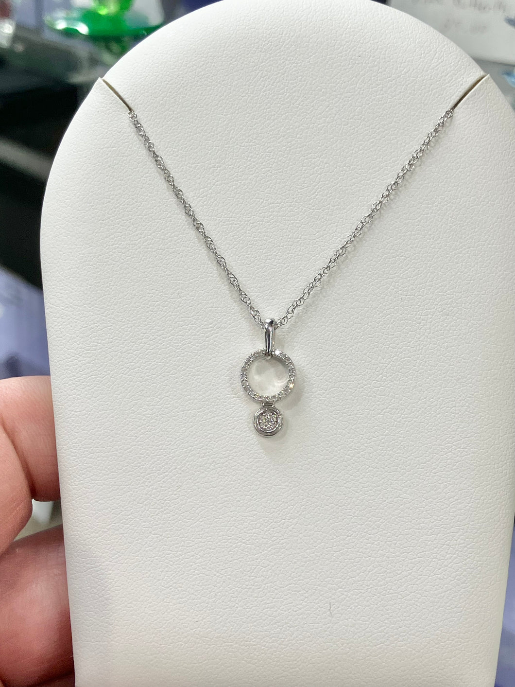 Silver Diamond Pendant