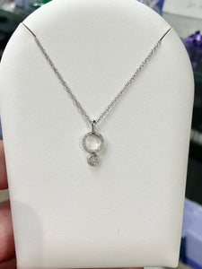 Silver Diamond Pendant