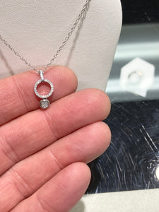 Silver Diamond Pendant