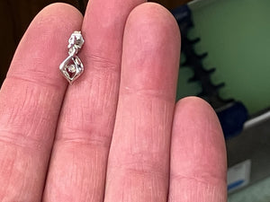 Silver Shimmer Diamond Earrings