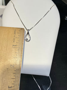 Silver Natural Diamond Pendant