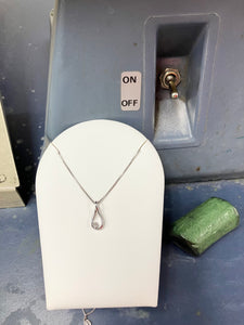 Silver Natural Diamond Pendant