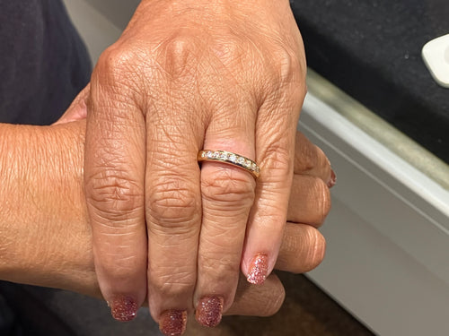 Half Carat Natural Diamond Gold Wedding Ring
