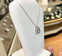 Load image into Gallery viewer, Silver Shimmer Diamond Pendant