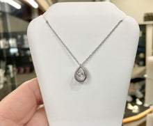 Load image into Gallery viewer, Silver Shimmer Diamond Pendant