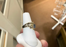 Load image into Gallery viewer, Sapphire And Diamond Gold Ring
