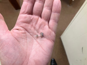 Tanzanite And Diamond White Gold Earrings