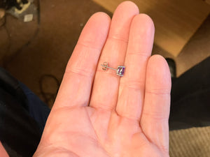 Amethyst White Gold Earrings