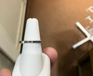 Sapphire And Diamond Gold Ring