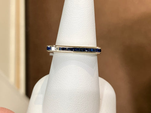 Sapphire And Diamond Gold Ring