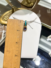 Charger l&#39;image dans la galerie, Tanzanite And Inlaid Opal Gold Pendant Chain Not Included