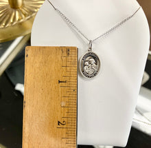 Load image into Gallery viewer, Saint Joseph Silver Pendant With 18 Inch Chain Religious