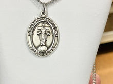 Load image into Gallery viewer, Our Lady Of All Nations Silver Pendant And Chain