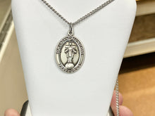 Load image into Gallery viewer, Our Lady Of All Nations Silver Pendant And Chain