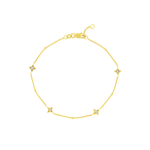 Diamond Star Gold Bracelet