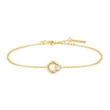 Load image into Gallery viewer, Gold Hoop Freshwater Pearl Bracelet