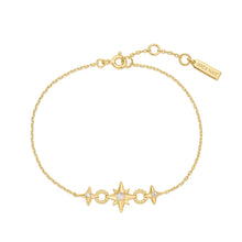 Cargar imagen en el visor de la galería, Gold Linked Star Bracelet