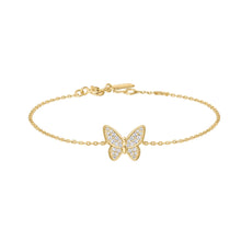 Charger l'image dans la galerie, Gold Butterfly Pavé Bracelet