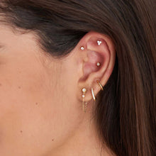 Cargar imagen en el visor de la galería, Gold Plated Huggie Hoop Earrings