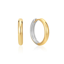 Laden Sie das Bild in den Galerie-Viewer, Two Tone Hoop Earrings