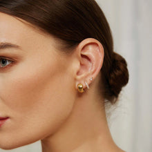 Laden Sie das Bild in den Galerie-Viewer, Gold Chubby Small Huggie Hoop Earrings