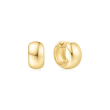 Laden Sie das Bild in den Galerie-Viewer, Gold Chubby Small Huggie Hoop Earrings