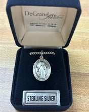 Load image into Gallery viewer, Saint Joseph The Worker Silver Pendant And Chain