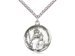 Our Lady Of Consolation Silver Pendant And Chain