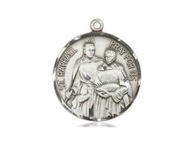 Load image into Gallery viewer, Saint Raphael Silver Pendant And Chain