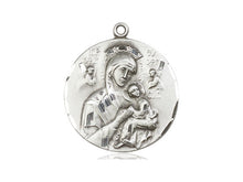 Cargar imagen en el visor de la galería, Our Lady Of Perpetual Help Silver Pendant Religious