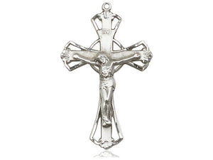 Silver Crucifix And Chain