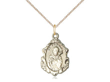 Charger l&#39;image dans la galerie, Saint Francis Gold Filled Pendant And Chain