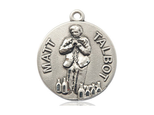 Venerable Matt Talbot Silver Pendant And Chain Religious