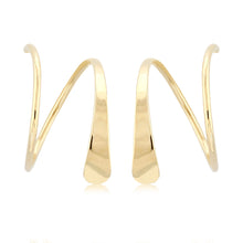 Charger l&#39;image dans la galerie, 14K Yellow Gold Wire Cuff Earrings