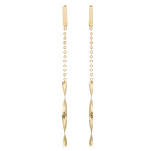 Load image into Gallery viewer, 14K Yellow Gold Dangle Earrings