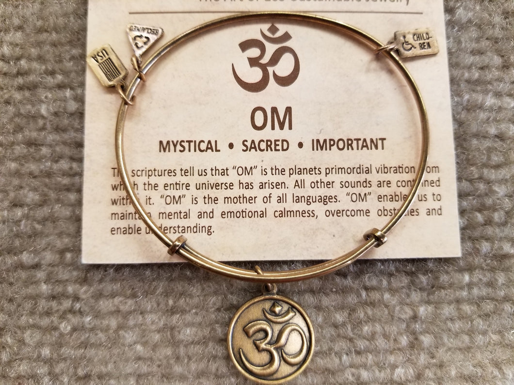 Wind And Fire OM Expandable Charm Bracelet