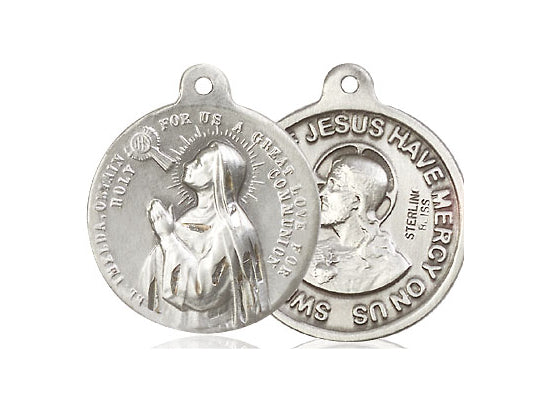 Saint Imelda Silver Pendant And Chain