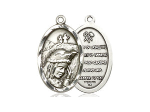 Our Lady Of LaSalette Silver Pendant With Chain