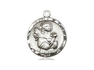 Saint Lucy Silver Pendant With Chain