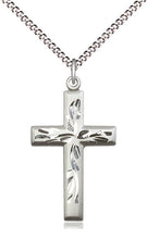Load image into Gallery viewer, Silver Florentine Cross And Chain