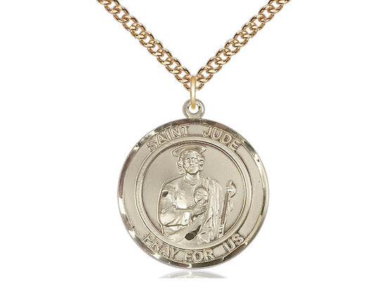 Saint Jude Gold Filled Pendant And Chain