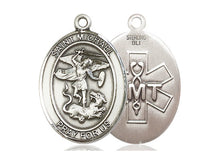 Cargar imagen en el visor de la galería, Saint Michael E.M.T. Silver Pendant With Chain