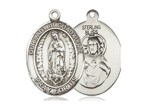 Our Lady Of Guadalupe Silver Pendant With Chain Religious