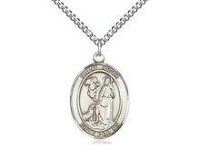 Charger l&#39;image dans la galerie, Saint Roch Silver Pendant With Chain