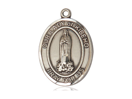 Our Lady Of Kibeho Silver Pendant